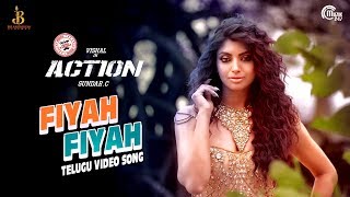 Action Telugu | Fiyah Fiyah Video Song | Vishal, Akanksha Puri | Hiphop Tamizha | Sundar.C