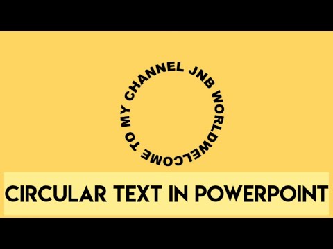 How to write Circular text in powerpoint how to make curve text in powerpoint