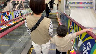 【Japanese Escalator】MEGAドン・キホーテUNY矢作店・メイン・日立エスカレーター