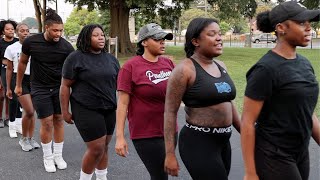 VUU Cheerleaders Walks Into A New Game Day Formation!