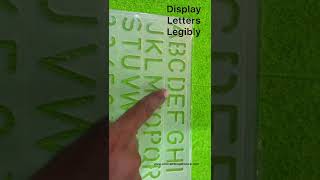 Alphabet stencil