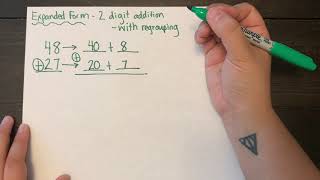 2 Digit Addition Expanded Form WITH Regrouping