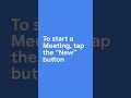 Learn to create or join instant meetings in Google Meet