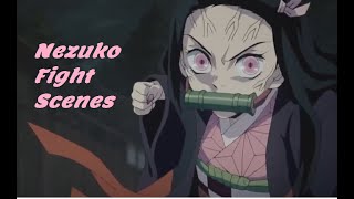Nezuko Kamado Fight Scenes Eng Dub | Demon Slayer : Kimetsu No Yaiba