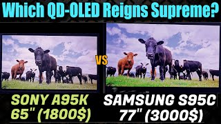 Samsung S95C vs Sony A95K | Samsung S95C QD-OLED | Sony A95K Oled TV | Samsung S95C Settings