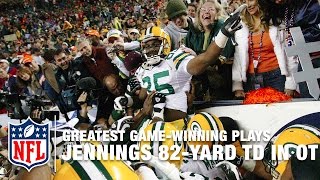 2007 Favre Connects with Jennings for 82-Yard TD in OT | NFL