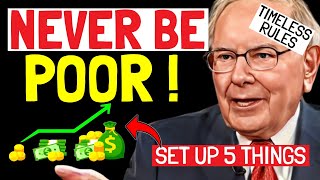 Warren Buffett: STOP These 5 THINGS That Are Keeping YOU Poor ASAP