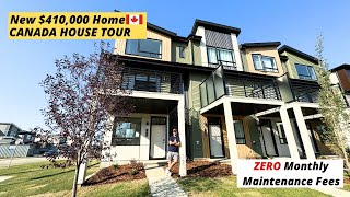 Inside a $410,000 Modern Townhouse| Life In Canada| Canadian Home| Zero Maintenance Fees Townhome