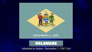 Delaware Flag; The First State