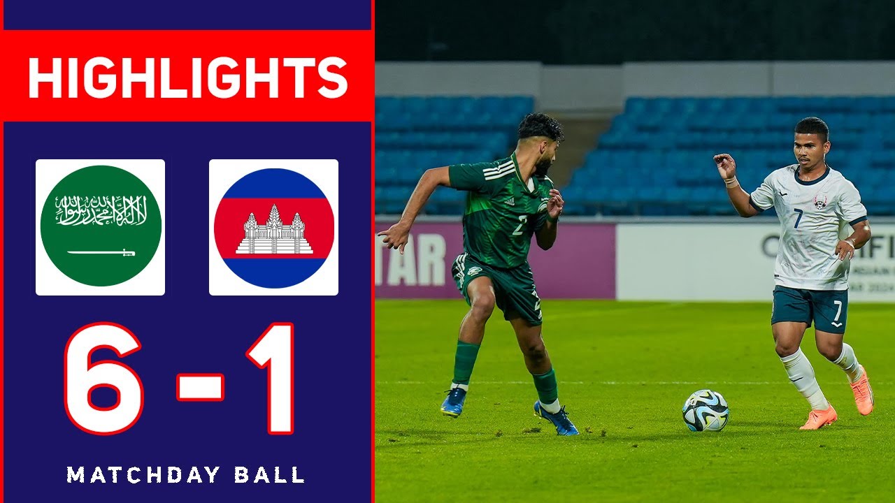 HIGHLIGHTS | Saudi Arabia Vs Cambodia (6-1) | AFC U23 Asian Cup 2023 ...