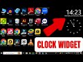 How To Set Clock Widget In Windows 10/11 | Easily Add Clock Widget