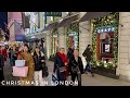 Luxury London Christmas Walk Tour 2024 | Central London Christmas Lights & Market [4K HDR]