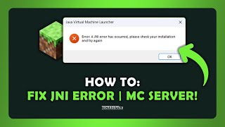 How To FIX JNI Error In Java Minecraft Server | Step By Step