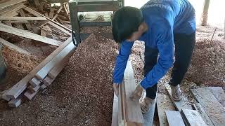 EP.2 ขั้นตอนรีดไม้ ทำวงกบ (Rolling wood to make door frames)