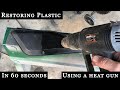 Fix Sun Faded Plastic in 60 seconds! (Heat Gun or Propane Torch)