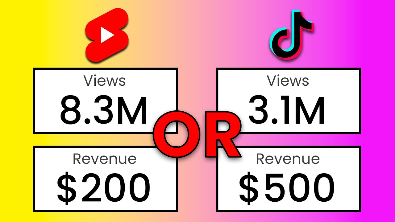 Tiktok Vs Youtube Shorts Monetization Earnings Battle