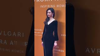 Chen Duling in black dress at the event