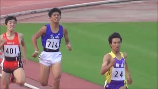 群馬県高校新人陸上2016 男子800m決勝