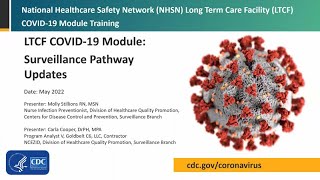 Updates to the NHSN LTCF COVID-19 Module Surveillance Pathways – May 2022