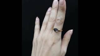 【SquareRing】Black Mother of Pearl S GOLD