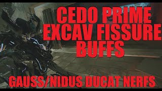 [WARFRAME] NERFS TO GAUSS AND NIDUS DUCATS Update 38.0.12 / .11 Hotfix Overviews