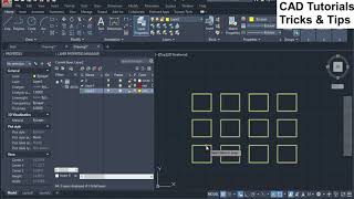 Array edit Autocad, Array color Autocad, Create Array, Modify Array, Rectangular array, Edit array