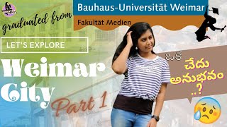 Weimar City Tour ||PART-1 || Kulturstadt Weimar ||Germany DE||Bauhaus Universität Weimar #teluguvlog