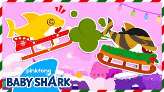 [🎄NEW] Toot! Tooting Sled Race! | Baby Shark Christmas Story | Happy Holidays | Baby Shark Official