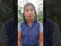 School girl explaining importance of Garuda dharisanam in hinduism