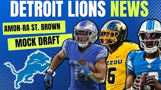 Detroit Lions News: NFL Mock Draft Roundup, Amon-Ra St. Brown Extension, Rex Ryan Lions + Rumors