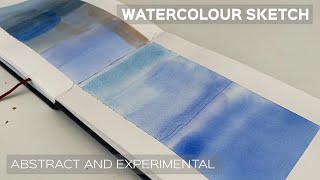 Watercolour Sketchbook Painting | Experimenting with Wet in Wet Technique and Layers