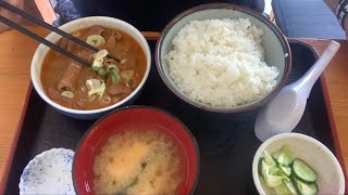 群馬県渋川市　永井食堂　【もつ煮定食】