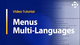 WordPress Menu Setup - Multiple Languages