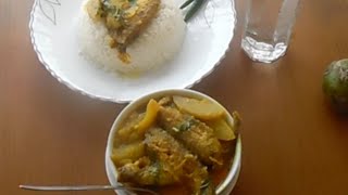 আমড়া পাবদার ঝোল । Pabda Macher jhol . Butter fish curry .