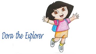 How to draw  Dora the Explorer  step by step
