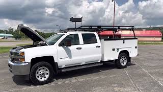 2017 CHEVROLET SILVERADO 3500HD DURAMAX DIESEL 4x4 SERVICE UTILITY TRUCK MECHANICS TRUCK FOR SALE