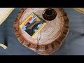 ♻️️ MESA DE CARRETEL E PAPELÃO #TireiDaCaçamba DIY - Mock log center table