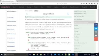 Explain telescopic constructor pattern in Java. | javapedia.net
