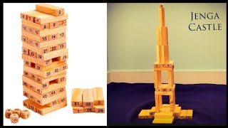 How to build a castle with Jenga blocks || Creative building block of Jenga Castle