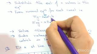 Least square fit method for straight line l MSc Sem 2 Paper 4 physics