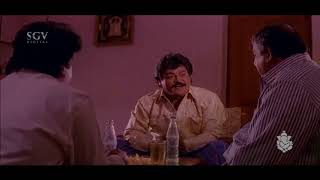 Jaggesh Comedy Scenes - Jaggesh scolds doddanna after drinking comedy | Bhanda Alla Bhahaddur