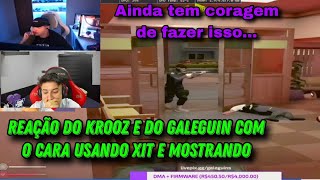 KROOZ e GALEGUIN reagindo o cara usando Xit e mostrando a Tela