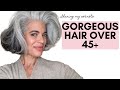 How I got Thicker, Fuller, Healthier Hair after 45 | Nikol Johnson #grayhair