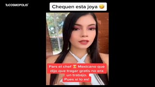 Influencer explota contra chef Mexicano “Tragar GRATIS si es un TRABAJO“