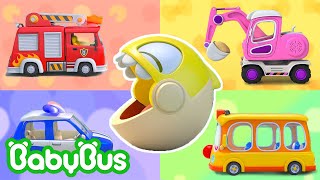 Pac-Man & Veículos | Carro Desenho | Músicas Infantis & Canções Infantis 🐼 por BabyBus