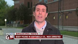 Body found in Ashtabula County, man arrested