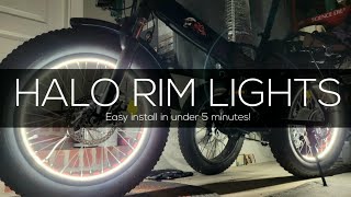 Halo rim lights! Better than rim tape. Make your own waterproof Tron light cycle for under $50
