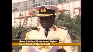 FIRST LADY LAUNCH NIGERIAN NAVY OFFSHORE PATROL VESSEL OPV-F91