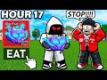 Eating KITSUNE FRUIT In FRONT Of SCAMMERS For 24 HOURS.. (Blox Fruits)