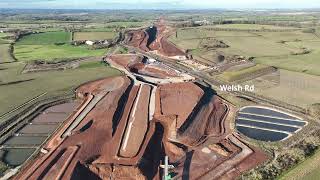 HS2 Construction Progress - Southam, January 2023